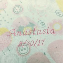 Robinson Home Design - Custom embroidered baby blanket. We can do blankets with your name or initials on it.