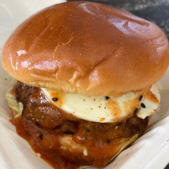 Ojai Burger - Spicy Miso Burger - Burgers Near Me - Orange, California Ojai Burger - Spicy Miso Burger - Burgers Near Me - Orange, California