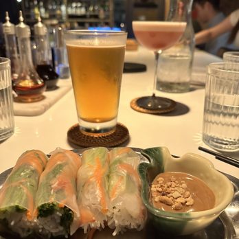 Phocific Standard Time - Rice lager with some shrimp spring-rolls - Vietnamese Near Me - Seattle, Washington