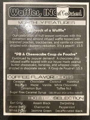 Menu photo 4 Waffles INCaffeinated - Upper St. Clair Pittsburgh, PA