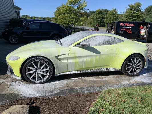 Photo of Best Care Mobile Detail - Baltimore, MD, US. Aston Martin Foam bath !!!
