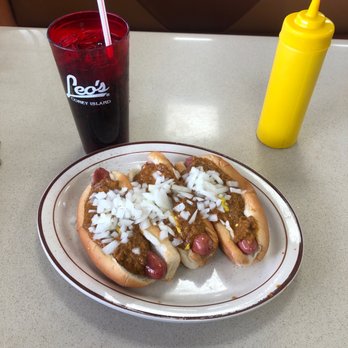 Leo's Coney Island - That is a 3 on 1 everything with a Coke - Greek Near Me - Novi, Michigan