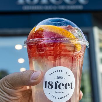 18 Feet - Grapefruit Cheong Ade ($4.25) - Bubble Tea Near Me - Toronto, Ontario