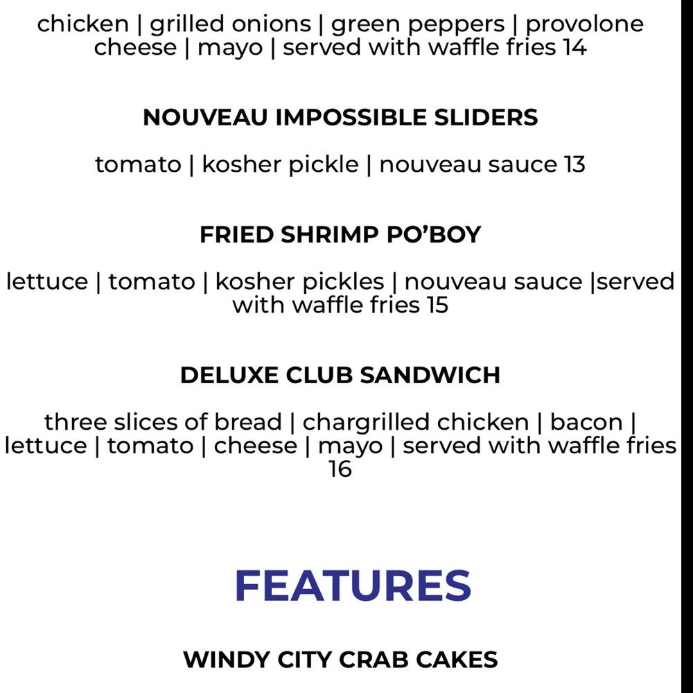 Nouveau Bar & Grill - Jonesboro - Menu - Bars Near Me - Jonesboro, Georgia Nouveau Bar & Grill - Jonesboro - Menu - Bars Near Me - Jonesboro, Georgia