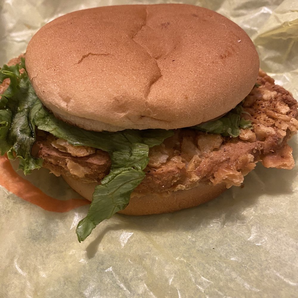 Earth Burger - Original CHIK-N sandwich - Burgers Near Me - San Antonio, Texas