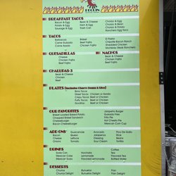 Chile Pequin Mexican Cuisine - Menu
