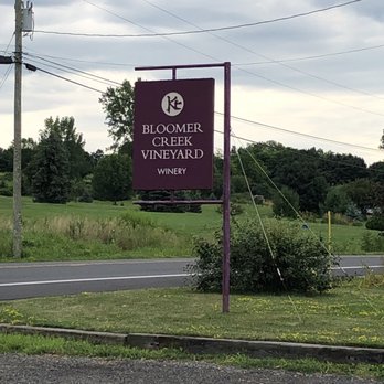 Bloomer Creek Vineyard - sign for bloomer creek vineyard - Wineries Near Me - Hector, New York