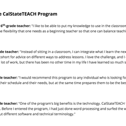 CalStateTEACH Monterey Bay - These reviews are not real.