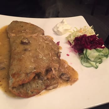 Kovalsky Restaurant - Potato pancake with pork goulash - Polish Near Me - Toronto, Ontario