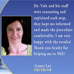Acuity Laser Eye & Vision Center - Review by Laura Lee, October 2014