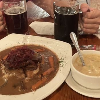 Hessen Haus - Sauerbraten and German Beer Cheese Soup - German Near Me - Des Moines, Iowa