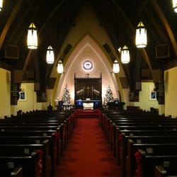 Holy Cross Evangelical Lutheran Church - Sanctuary decorated for Advent and Christmas
