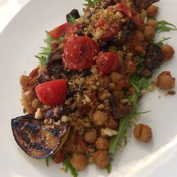 VIM Dining & Desserts - Vegan option-doesn't taste like one.  Order it even if a meat Easter.  Chickpeas and tomatoes didn't know what just happened to them - New American Near Me - Santa Cruz, California