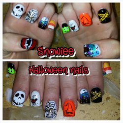 Elysees Nail Spa - Snowiee Halloween nails