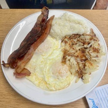 Angie's Country Kitchen - 2 egg plate with half/half - American Near Me - Houston, Texas