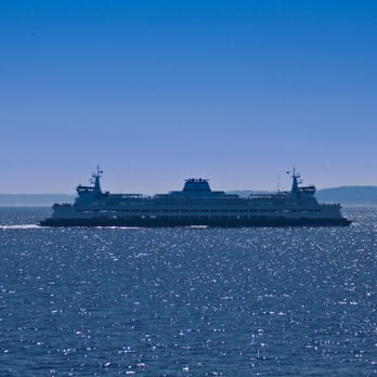 Seattle Ferry Terminal - Passing the other ferry. - Ferries Near Me - Seattle, Washington