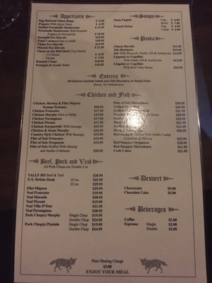 Menu photo 5 Tally-Ho Restaurant Tinton Falls, NJ Menu photo 5 Tally-Ho Restaurant Tinton Falls, NJ