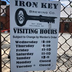 Iron Key Brewing - Front gate of the Big House.