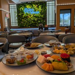 The Yummy Buffet - Inside. Getting ready to chow down for dinner on Monday, September 14, 2026. $20.99 per adult, Monday-Thursday, all you can eat (AYCE).