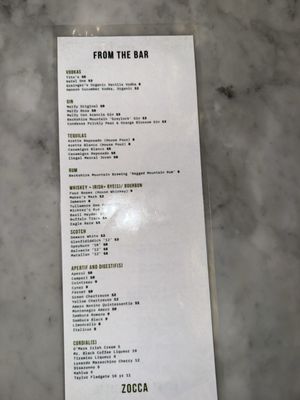 Menu photo 2 Zocca Cucina Italiana Dedham, MA