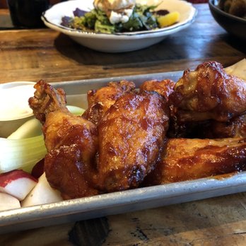 Wicked Sisters - Crispy Fried Wings in the smoked bourbon bbq - American Near Me - Baltimore, Maryland Wicked Sisters - Crispy Fried Wings in the smoked bourbon bbq - American Near Me - Baltimore, Maryland