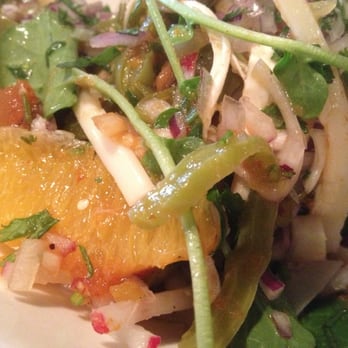 BAR Ama - Nopales and hearts of palm with epazote, cara cara and quesillo - Tex-Mex Near Me - Los Angeles, California