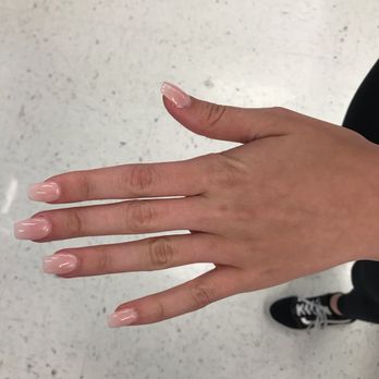 LV Nail Lounge - After they re-filed the nails and put on a neutral color to hide the shape. - Nail Salons Near Me - Vancouver, Washington LV Nail Lounge - After they re-filed the nails and put on a neutral color to hide the shape. - Nail Salons Near Me - Vancouver, Washington
