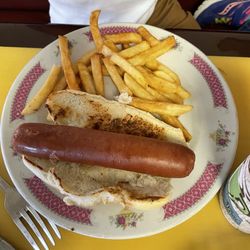Black Forest Haus - Hot dog and fries