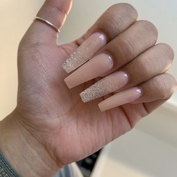 Pro Cypress Nails & Spa - Natural color w/ glitter - Nail Salons Near Me - Cypress, California Pro Cypress Nails & Spa - Natural color w/ glitter - Nail Salons Near Me - Cypress, California