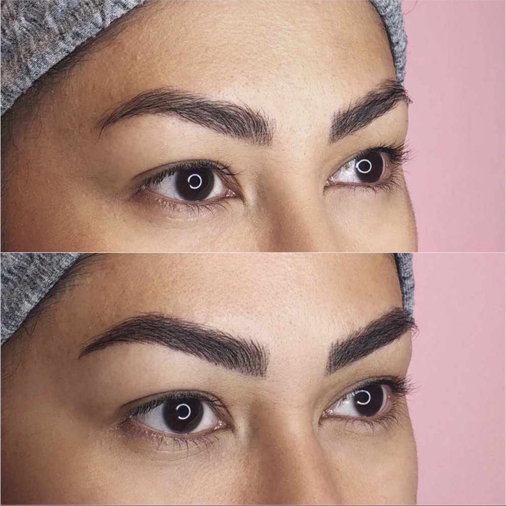White Rabbit Studios - Before and after of my second (touch up) visit - Permanent Makeup Near Me - Helotes, Texas