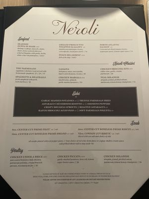 Menu photo 8 Neroli Ristorante Westwood, MA Menu photo 8 Neroli Ristorante Westwood, MA