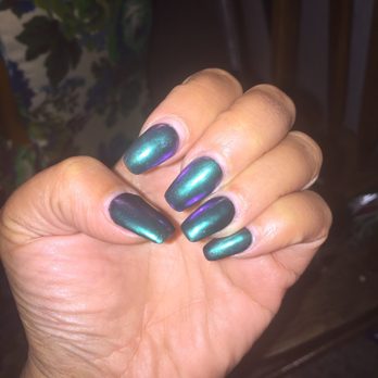 Yvonne's Nails - I call them Mermaid (purple tint with green) depending on lighting ... Holographic - Nail Salons Near Me - Fremont, California Yvonne's Nails - I call them Mermaid (purple tint with green) depending on lighting ... Holographic - Nail Salons Near Me - Fremont, California