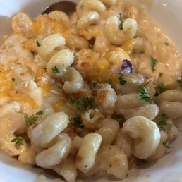 Mac & cheese. Merely okay. Mac & cheese. Merely okay.
