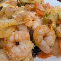 Drunken Noodles with Shrimp