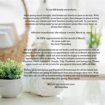 RE SalonSpa - Please Read. - Skin Care Near Me - Baltimore, Maryland