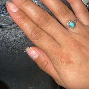 Regal Nails, Salon & Spa - Asked to keep nails at natural length and I end up with this - Nail Salons Near Me - Mesa, Arizona Regal Nails, Salon & Spa - Asked to keep nails at natural length and I end up with this - Nail Salons Near Me - Mesa, Arizona