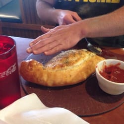 The Whistle Stop Restaurant - Calzone the size of your hand!!!