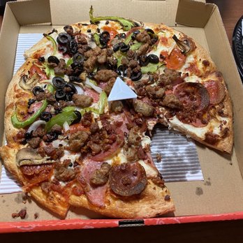 Delish Pizza - Half meat lovers and half premium - Pizza Near Me - Gold River, California Delish Pizza - Half meat lovers and half premium - Pizza Near Me - Gold River, California