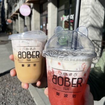 Bober Tea - Pink Haze Vietnamese Coffee & Strawberry Chizu Green Tea - Bubble Tea Near Me - Sacramento, California Bober Tea - Pink Haze Vietnamese Coffee & Strawberry Chizu Green Tea - Bubble Tea Near Me - Sacramento, California