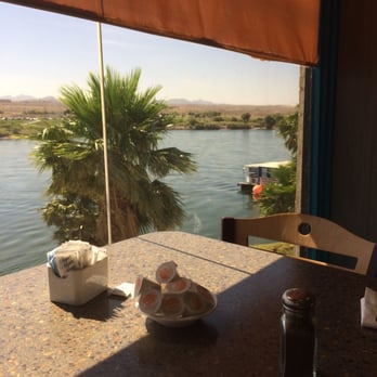 Riverside Buffet - Looking down river from our table at the buffet. It's the mighty Colorado river. Beautiful - Buffets Near Me - Laughlin, Nevada