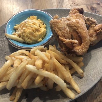 The Trading Post - Fried chicken with fries and Mac & cheese - Southern Near Me - Emerald Isle, North Carolina The Trading Post - Fried chicken with fries and Mac & cheese - Southern Near Me - Emerald Isle, North Carolina