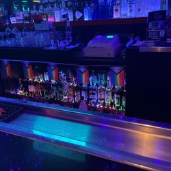 Stocked bar.