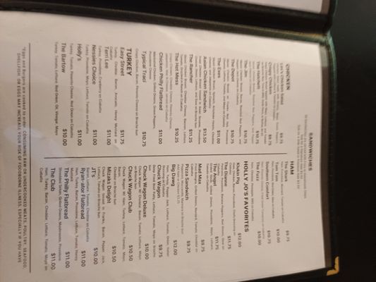 Menu photo 8 Holly Jo's Creekside Grill Boones Mill, VA