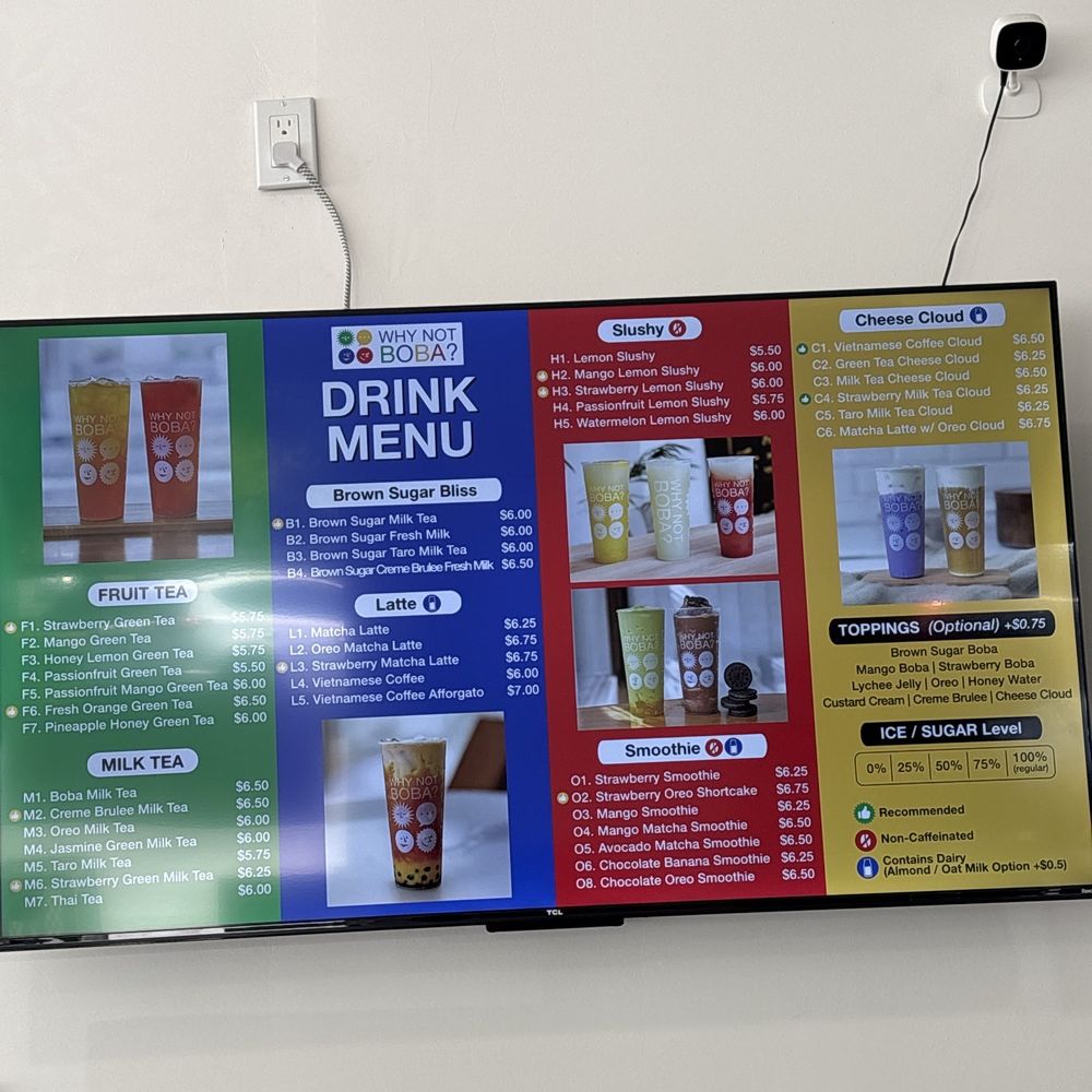 Why Not Boba - Drink menu - Bubble Tea Near Me - Davis, California Why Not Boba - Drink menu - Bubble Tea Near Me - Davis, California
