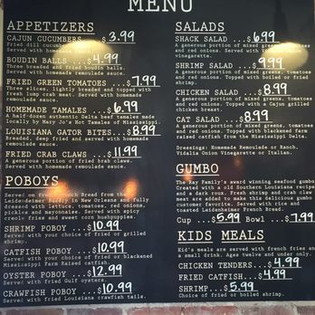 T'Beaux's Crawfish & Catering - Clinton - Menu continued. - Cajun/Creole Near Me - Clinton, Mississippi
