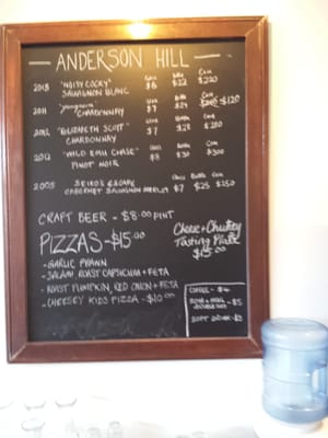 Menu photo 2 Anderson Hill Winery Lenswood, SA Menu photo 2 Anderson Hill Winery Lenswood, SA