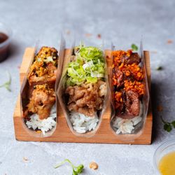 Chicken thigh Wagyu toro Wagyu beef