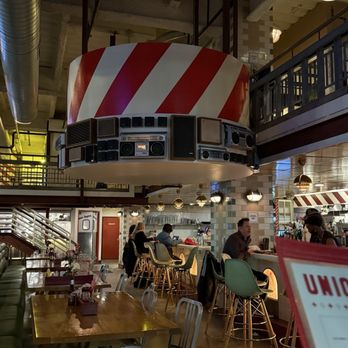 Union Assembly - Old boom boxes as decor. Kinda cool. - New American Near Me - Detroit, Michigan