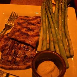 The Fish House - Atlantic salmon and asparagus