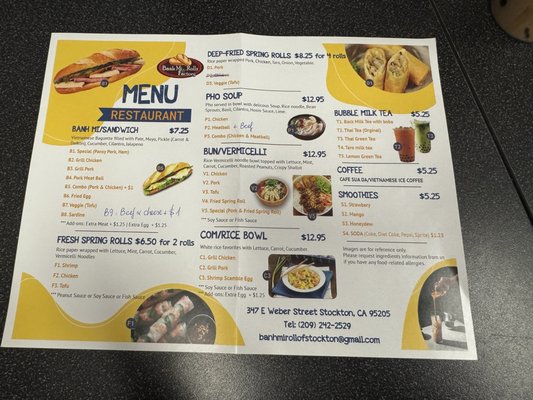 Menu photo 2 Banh Mi and Roll Stockton, CA